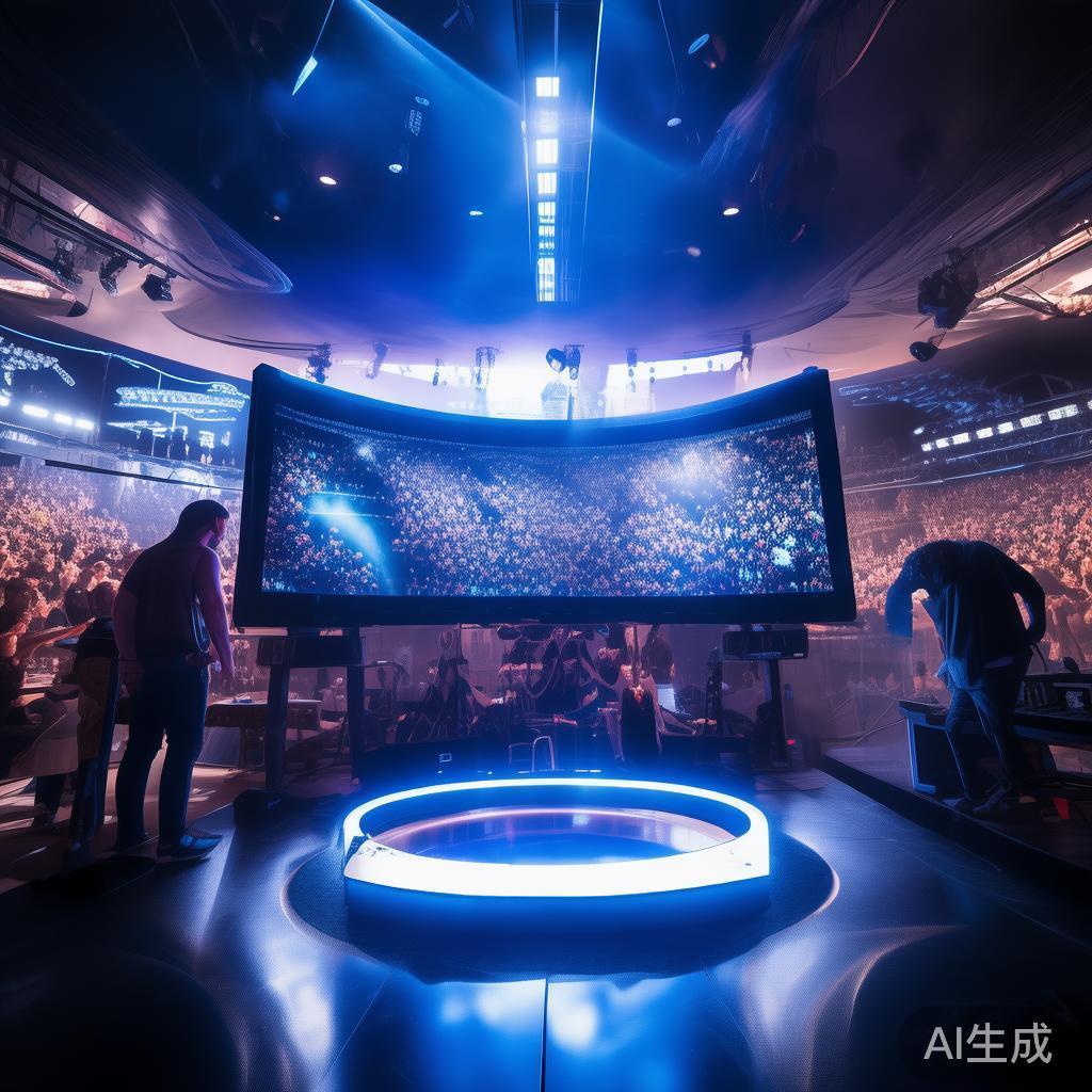 此外，平台还引入了VR直播和多角度切换技术，带领观